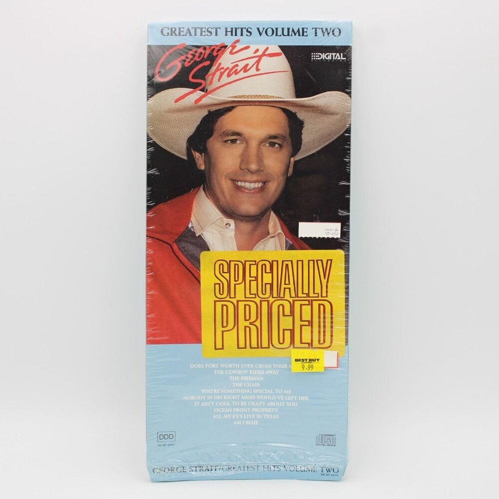George Strait Greatest Hits Volume 2 Empty CD Longbox 1987 NO DISC NO JEWEL